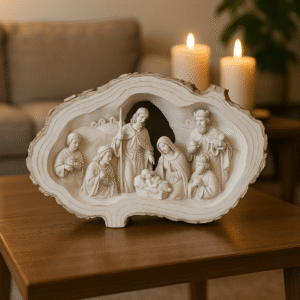 DD-326 Baby Jesus Holy Family with Shepherds and Wiseman figurines (HSN: 39264039)